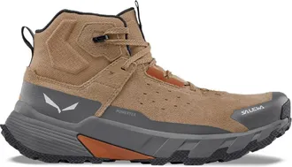 Salewa Mens Pedroc 2 Leather Mid Powertex Hiking Boots Khaki 10.5