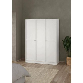 Dmora Armario 3 Puertas Tilda, Muebles De Dormitorio, Vestidor, Armario De Ropa, 147x62 H200 Cm, Blanco - Dmora