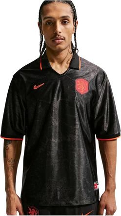 Nike Nederland Energy Ribkraag Voetbalshirt - Heren - Sport - Zwart - Maat: XS Poliester