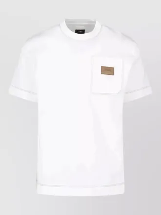 Fendi cotton short-sleeve crew-neck t-shirt
