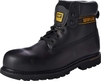 CAT Cat Footwear Mens Holton Work Boots, Black Black 001, 10 UK Wide