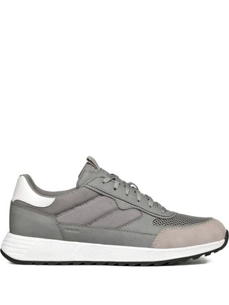 Geox Molveno panelled sneakers - men - Polyester/Polyurethane/Synthetic Rubber/Microfibre/Fabric/Rubber - 44 - Grey