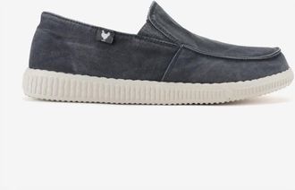 Walk In Pitas WP150 Slip On Washed Sneaker f&uuml;r Herren | wei&szlig;