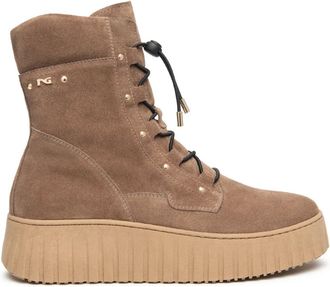Nero Giardini Stivaletto in Velour I618124D - - Shoes - Donna - Beige - 38 EU