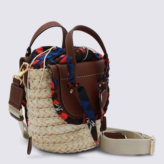 Cuba Lab Womens Bags Cognac Brown _raffia-Le-Tex _raffia/le/tex