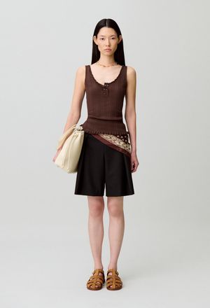 Claudie Pierlot D&eacute;bardeur col rond maille pointelle