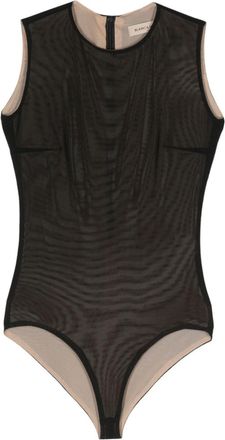 Blanca Vita Bryo mesh bodysuit - women - Spandex/Elastane/Polyester - 44 - Black