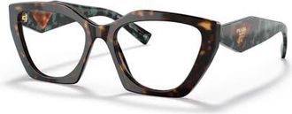 Prada 54mm Irregular optical glasses in Tortoise at Nordstrom