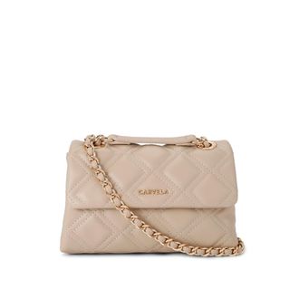 Carvela Womens Rosa Chain Shoulder Bag - Taupe - One Size