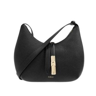 Furla Shoulder Bags, female, Black, Size: ONE SIZE Goccia S Shoulder Bag