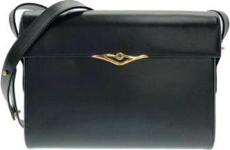 Cartier Pre-owned Cross Body Bags, female, Blue, Size: ONE SIZE Pre-owned S DE Cartier Leather Shoulder Bag