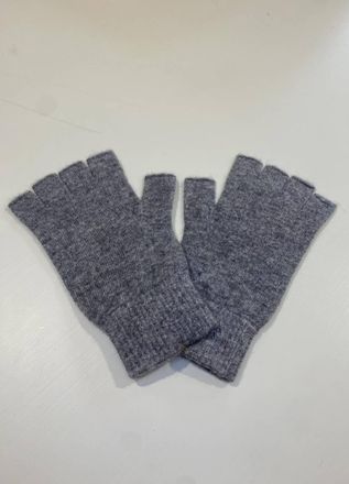 JUMPER 1234 Womens Fingerless Gloves In Grey