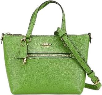 Coach Pre-owned Handbags, female, Green, Size: ONE SIZE Pre-owned Leather Handbag