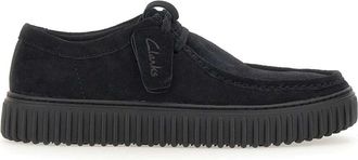 Clarks Laced Shoes, male, Black, Size: 11 US Torhill Lo Lace-Ups