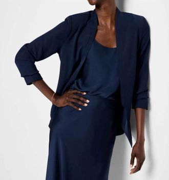 Nic+Zoe Skyla Social Edit Blazer In Dark Indigo