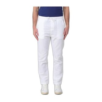 Colmar Broek met trekkoord - Heren - Broeken - Wit - Maat: M Katoen