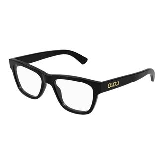 Gucci Rechthoekige Brillen - Heren - Brillen - Zwart - 52 MM - Accessoires
