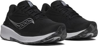 Saucony Echelon 10 Hybrid Running Shoe in Black/Silver at Nordstrom, Size 10.5