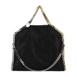 Stella McCartney Stella McCartney, Handbags, female, Black, Size: ONE SIZE Falabella Fold-Over Tote