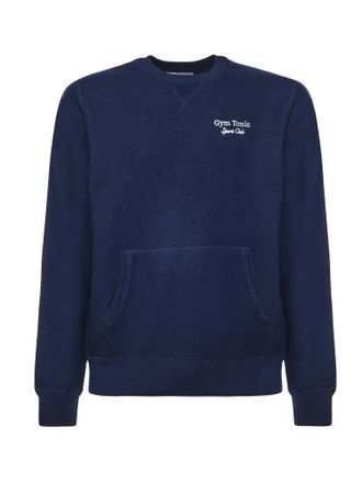 MC2 Saint Barth Deep Blue Sweatshirt With Classic Crew Neck