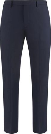 Pantaloni Torino Stretch wollen broek met achterzakken - Heren - Nette broeken - Blauw - L - Wol - Broeken