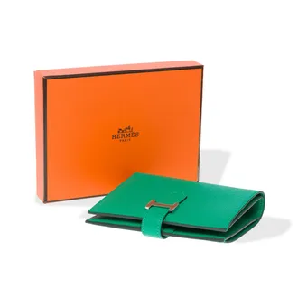 Herm&egrave;s B&eacute;arn Compact Wallet - Mint Green