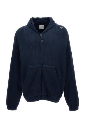 Roa Blue Cotton Waffle Hoodie