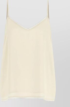 Fabiana Filippi filo diamante sheer lightweight spaghetti strap top