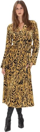 Forte_Forte My Dress - Dames - Wikkelkleedje - Veelkleurig - 2XL - Kleedjes