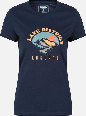 Mountain Warehouse Womens Mountain Warehouse Womens/Ladies Lake District Sunrise T-Shirt - Navy - Size: 14