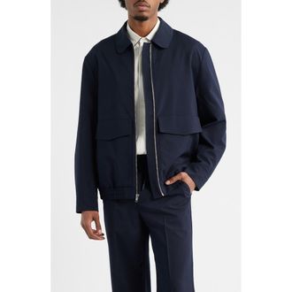 Krost Zip Front Jacket in Dark Navy at Nordstrom, Size Xx-Large