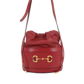 Gucci Pre-owned Gucci Calfskin Horsebit 1955 Bucket Bag Unisex BU14L2DSK6W2AFQP