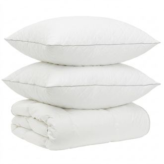 vidaXL Set Di Piumoni In Piume Doca Al 90% Fulda 3 Pz 155 X 220 Cm Vidaxl