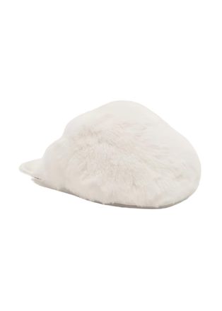 Free People Womens Snowball Slipper In Snow Faux Fur