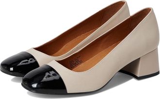Miz Mooz Gilda Heels Womens Shoes Cream/Black : EU 41 (US Womens 9.5-10) B - Medium, Leather