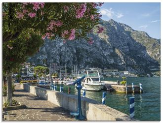 Artland Glasbild »Gardasee Hafen Limone sul Garda I« Europa 1 Stk. tlg. in verschiedenen Grössen
