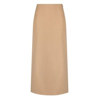 By Malene Birger Dames, Rokken, Beige, Maat: S Wol