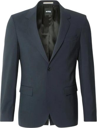 HUGO BOSS Houston Blazer - Heren - Business blazers - Blauw - S - Wol - Kostuums