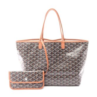 Goyard St. Louis PM Tote Bag PVC Coated Canvas Leather