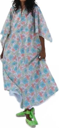 SZ Blockprints Artemisia Dress In Flower Power Print