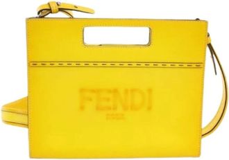 Fendi Pre-owned Handbags, female, Yellow, Size: ONE SIZE Pre-owned Vintage Handbag