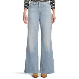 Free People Womens Free People Cerine Jeans Blue Denim Bootcut Leg Button Fly JDM2516
