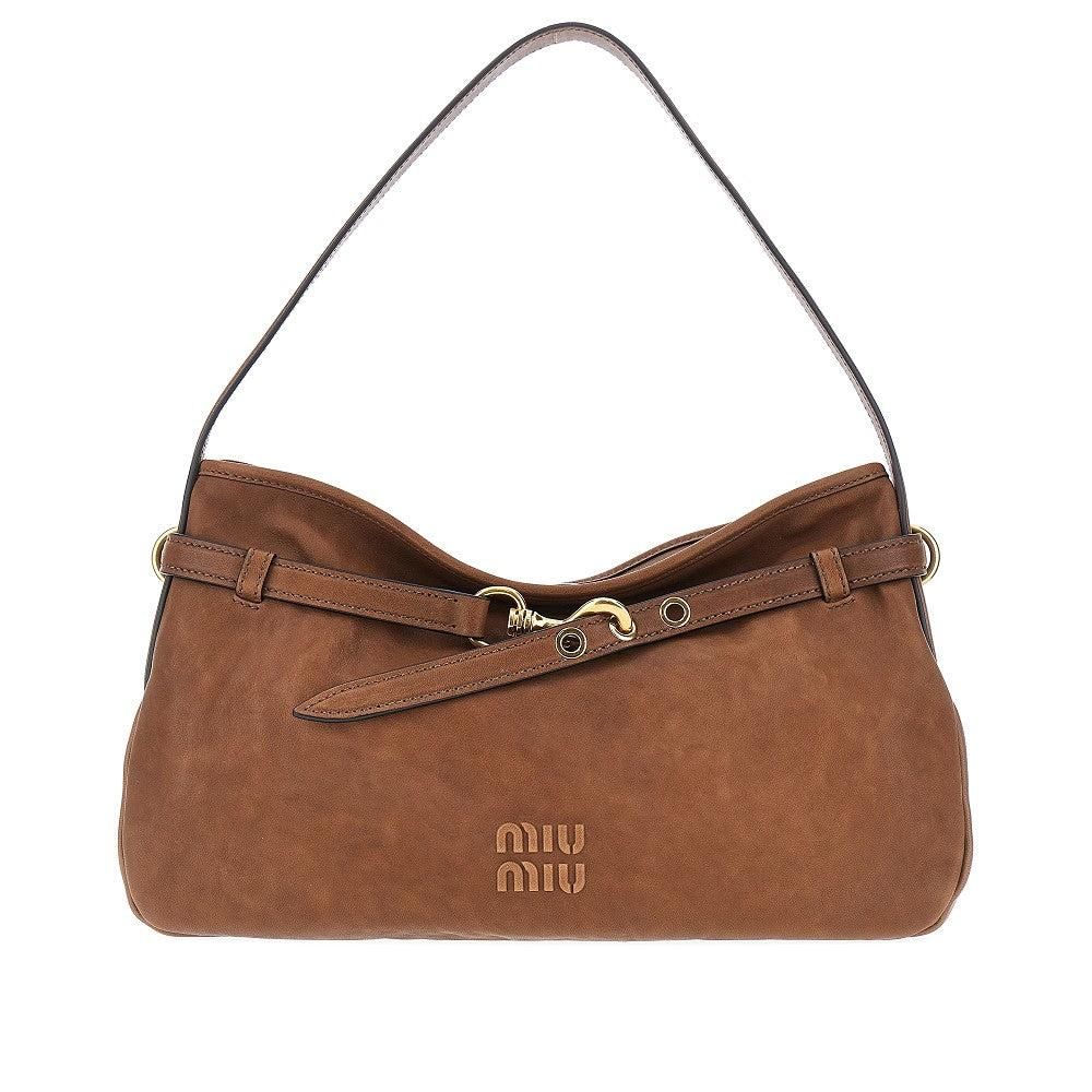 Miu Miu ハンドバッグ Suede Handbag Beige