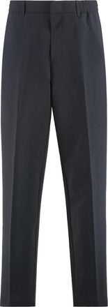 Emporio Armani Katoenmix broek met zakken - Heren - Nette broeken - Blauw - XL - Katoen - Broeken