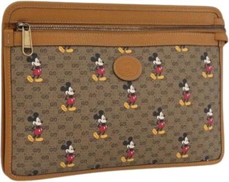 Gucci Pre-owned Clutches, female, Beige, Size: ONE SIZE Pre-owned Clutch Bag
