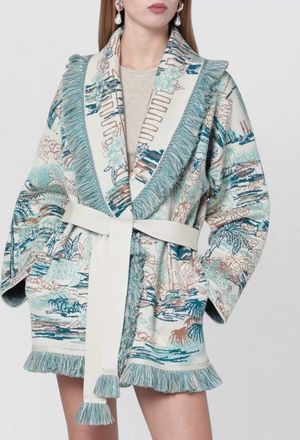 Alanui lost horizon knit cardigan belted design