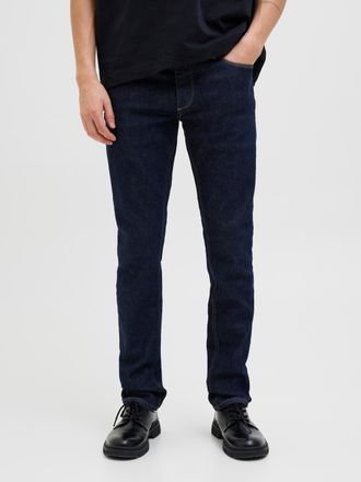 Jack & Jones Slim-fit-Jeans JACK & JONES JJIGLENN JJEVAN JJ 677 NOOS, Herren, Gr. 28, L&auml;nge 32, blau (blau denim), Denim/Jeans, Obermaterial: 95% Baumwolle, 4% Ela