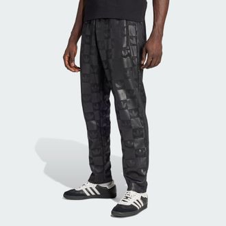 adidas Originals ADIDAS Originals Mens Monogram All Over Print Regular Track Pants - Black - Size X-Small
