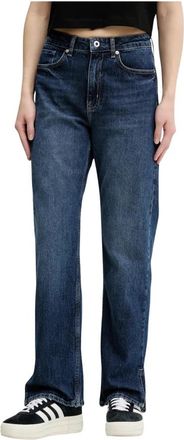 Karl Lagerfeld Straight Jeans - Dames - Regular Fit Jeans - Blauw - W28 L30 - Denim - Jeans