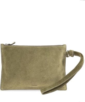 LI&Eacute; STUDIO Charlie Clutch - Dames - Clutches - Groen - ONE Size - Katoen - Tassen